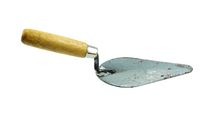 Trowel on isolated white background