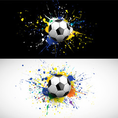 soccer ball dash on colorful background, vector illustration