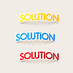 realistic design element: solution