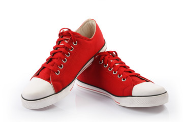 Red Canvas Shoes