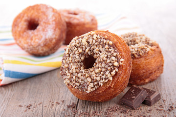 donut-cronut with chocolate