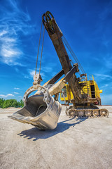 Career excavator for mining of limestone