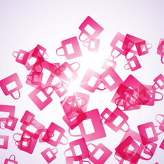 abstract background: bag