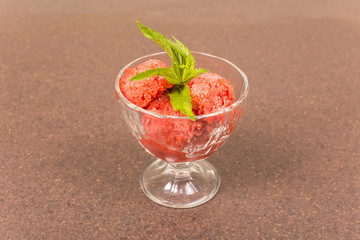 strawberry sorbet