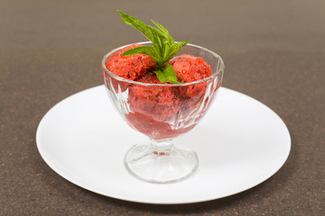 strawberry sorbet
