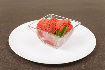 strawberry sorbet