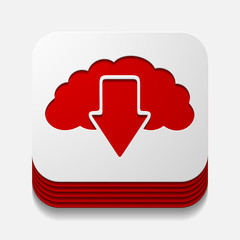 square button: cloud