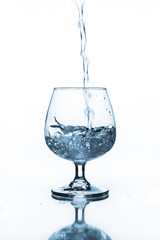 wine glass with water