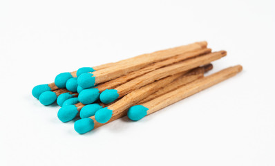 Pile of Aqua Matchsticks