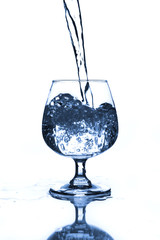 wine glass with water