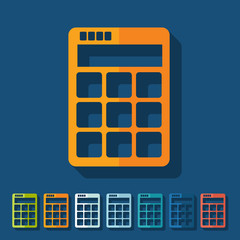 Flat design: calculator