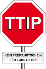 TTIP Stoppschild Lobby