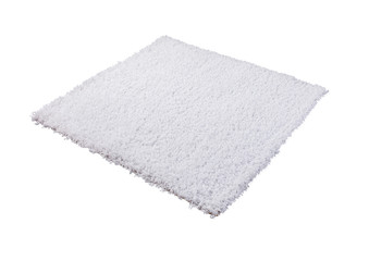 white carpet isolated on white background