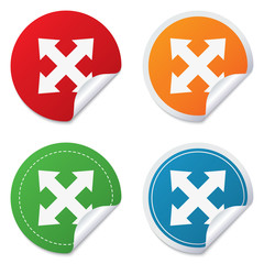 Obraz premium Fullscreen sign icon. Arrows symbol.