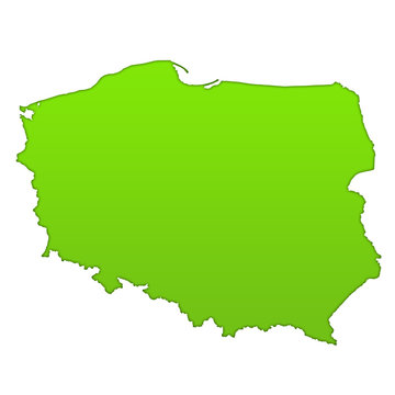 Fototapeta Poland country icon map