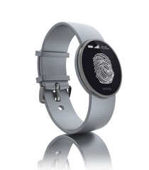 Smartwatch with fingerprint authentication security system