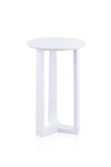 white round table isolated on white background