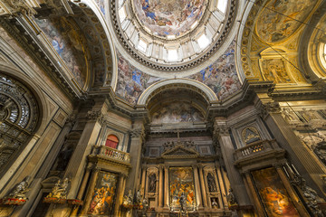 interiors of The Duomo, cathedral of Naples, campania, Italy