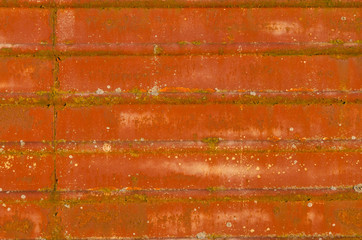 rusty metal surface with grooves