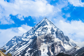 Fototapeta na wymiar Mount Sudarshan in the Indian Himalayas