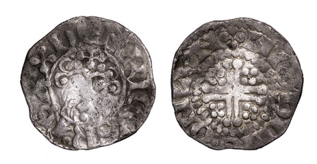 Henry III short cross penny obverse and reverse