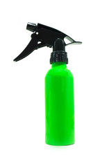 green plastic spray bottle