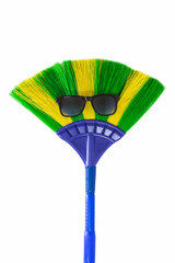 broom wearing sunglasses