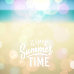 Summer holiday tropical beach background