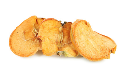 Dried apples, isolated on white