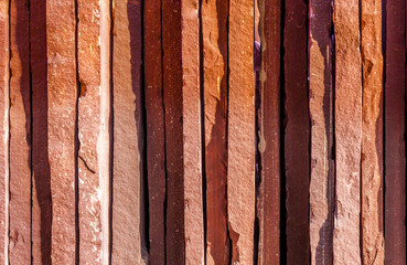 paving stones, rectangular stones in red shades of color