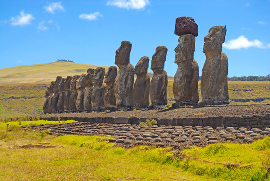 Moai Statues, Rapa Nui-Easter Island, Chile