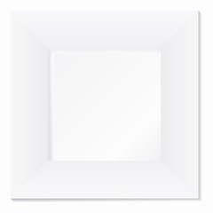 Weisser breiter Rahmen