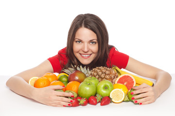 Obraz premium Beautiful tasty fruits