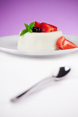 Strawberries And Panna Cotta