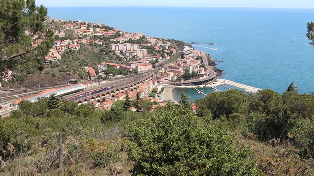 Panorama near the French town Cerbere
