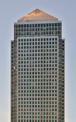 Fototapeta na wymiar London. Canary Wharf. Isolated skyscraper.