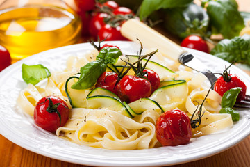 Tagliatelle with vegetables