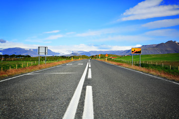 Empty road in Iceland