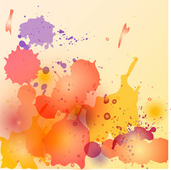 colored different  paint splash