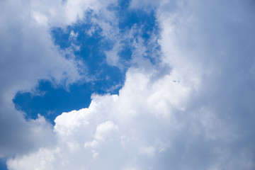 blue sky and clouds