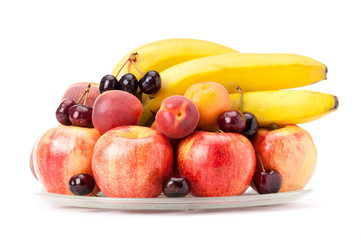 plate with fruit