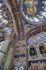 Fototapeta na wymiar St George's Church at Oplenac, Serbia