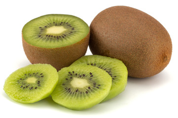 Kiwi fruit isolated on white background