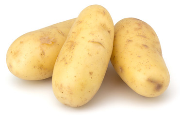 Potatoes isolated on white background