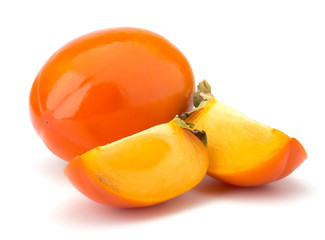 Persimmon fruit isolated on white background