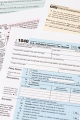 Fototapeta premium Tax form taxation concept