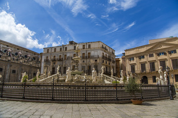 Fototapeta premium Pretoria fountain in Palermo