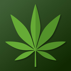 Cannabis leaf