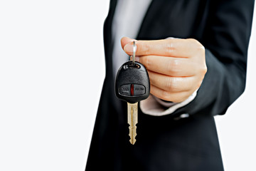 BusinessWoman Giving car key