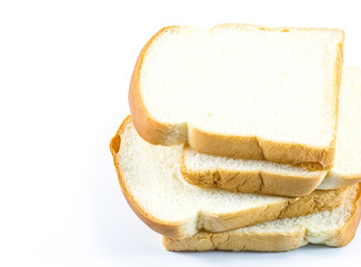 Sliced white bread